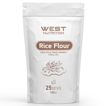 West Nutrition Pirinç Unu Rice Flour 1000 Gr 25 Serv Fındık&çiko