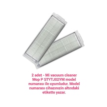 Stytj02ym Xiaomi Uyumlu Mop P Vacuum Robot Süpürge Modeli Uyumlu 2 Adet Hepa Filtre