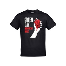 Kalic Studio Unisex Siyah Green Day American Idiot Baskılı Siyahorj416