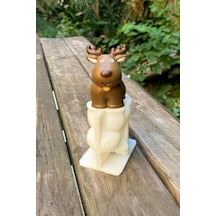 3d Christmas Geyik Silikon Mum Kalıbı 50 x 22