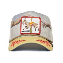 Goorin Bros . Maximum Atlı Karınca Keçi Figürlü Şapka 101-0310 Desenli