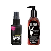 Ero Clitoris Mucizevi Kadınlara Özel Sprey 50 Ml+playboy Mucizevi Massage Oil Masaj Yağı 120 Ml