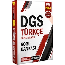 2024 Pegem Dgs Türkçe Sözel Mantık Tamamı Çözümlü Soru Bankası
