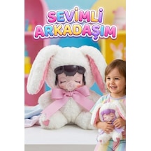 Nansi Figür Bebek - 17 Cm Peluş Emzikli Kurdeleli Sevimli Arkadaşım Peluş Kostümlü Oyuncak Bebek
