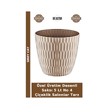 Özel Üretim Desenli Saksı 5 Lt No 4 Çiçeklik Salonlar Tarz
