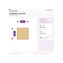 İşine Geleni Yapana Erkek Baskılı 9x9 Cm Kare Mdf Bardak Altlığı Ahşap Çok Renkli