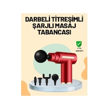 Mey İthalat Kas Gevşetici Masaj Tabancası 4 Başlık Ayarlanabilir Hız Diğer