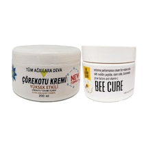 Çörek Otu Kremi Xl Box Büyük Boy White Box 200 Ml + Bee Cure Krem 150 Ml / Diz Dirsek Iskelet Sırt Bel Kas Agrilarina Masaj Seti