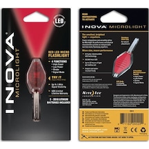 Inova Microlight Micro Led Kırmızı Işık Şeffaf Gövde Kırmızı