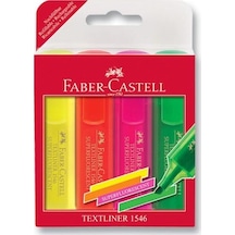 Faber-Castell Şeffaf Gövde Fosforlu Kalem 1546 4'lü Diğer