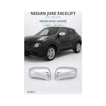 Nissan Juke Facelift 2014-2020 Uyumlu Krom Ayna Kapağı 2 Parça Abs Krom
