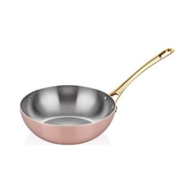 Multi Metal Bakır Wok Tava 26cm Bakır