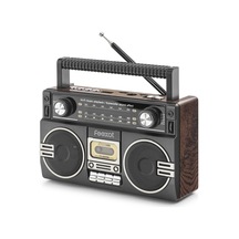 Bluetooth Nostaljik Fm Radyo Usb Tf Aux Taşınabilir Hoparlör - Kahverengi Fx2509b