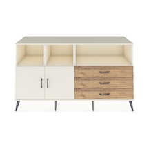 Hyperion Konsol 5 Raflı 3 Çekmeceli 2 Kapaklı 176x44x99 Aytaşı-ay Aytaşı-aytaşı/çam