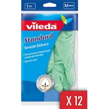 Vileda Standart Eldiven No 8 Orta Boy 12'li Paket