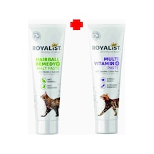 Anti-hairball Tüy Yumağı Önleyici + Multi Vitamin Pasta Tamamlayıcı Yem 100 Gr + 100 Gr