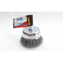 Ha11145 Pimli Gri Tel Çanak Fırça 50 Mm