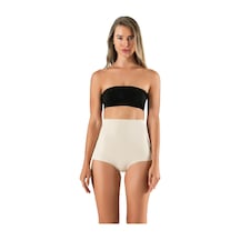 Bonbonetti Chocolate Baby & Kids Kadın Ten Yüksek Bel Slip Toparlayıcı Korse Dikişsiz Lazer Kesim Silikonlu Ten
