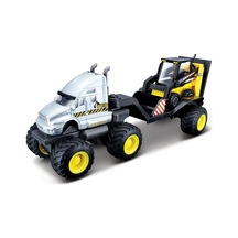 Maisto Builder Zone Taşıyıcı Tır Seti - Gri Tır Çok Renkli