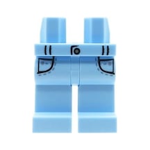 Minifigür Parçaları: Legs Decorated, Bacak, Ayak: 970c00pb1525