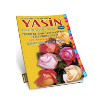 Yasin Açıklamalı Ve Mealli Bilgisayar Hatlı Fihristli Orta Boy Sarı - Mydr-757605