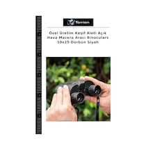 Özel Üretim Keşif Aleti Açık Hava Macera Aracı Binoculars 10x25 Dürbün Siyah Çok Renkli