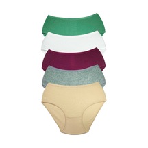 5 Adet Kadın Yüksek Bel Ribana Bato Külot S045