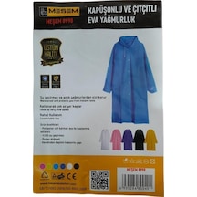 Meşem 8998 Kapüşonlu Ve Çıtçıtlı Eva Yağmurluk Çok Renkli