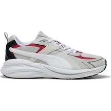 Puma 395295-30 Hypnotic Günlük Spor Ayakkabı - Puma Gri Beyaz Kırmızı Gri - Beyaz - Kırmızı