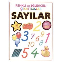 Renkli ve Eğlenceli Çıkartmalar - Sayılar- Parıltı Yayınları