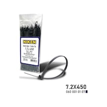 Niken Kablo Bağı Siyah 7,2x450 100 Adet - Ekolmaks