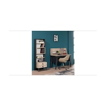 Bengimobilya Çalışma Masa Urlu Rodi Soho Model, Koltuk 1 Kalite Suntalem Demon (439063028) Ceviz  -  Siyah