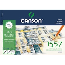 Canson 1557 Spiralli Resim Defteri 35x50 180 G 15yp