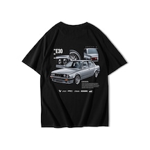Brz Collectıon Brz Collection Unisex Oversize Icon E30 Icon T-shirt Siyah