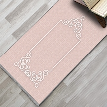 Evaşk Namazlık Dokuma Halı Kaymaz Muslumana Seccade 66x113 PEMBE EVAŞK407D80