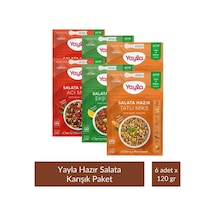 Yayla Salata Miks Karışık Paket 1 - 120 Gr X 6 Adet