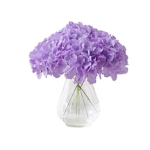 Yapay Çiçek Ortanca Çiçeği Demeti 43 Cm Açık Lila