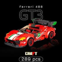 Teknik Ferrari 488 Gt3 Yapı Oyuncak Araba Ferrari Yapı Oyuncak Araba Yapı Blok Ferrari Oyuncak Araba
