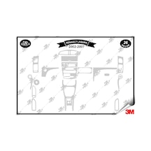 Renault Laguna 2002- 2007 Torpido Konsol Trim Göğüs Maun Kaplama Set 26 Parça Gümüş Renk