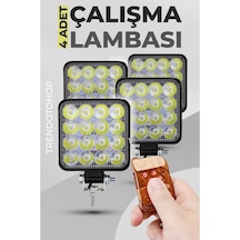 16 Led Off Road Çalışma Ve Sis Lambası 4lü 48w 12-24v Çakar Modl