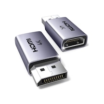 Ugreen 4k Displayport 1.2 Male To Hdmı 1.4 Female 2-paket Dönüştürücü Adaptör, 55935