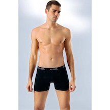 Erkek Boxer Likralı Penye 6 Adet Siyah 2Xl 001