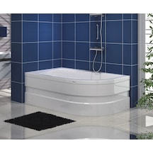 Shower 75X150 Stany Asimetrik Oval Küvet