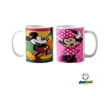 Mickey Ve Minnie Kupa Bardak Tek Adet K0316 Çok Renkli