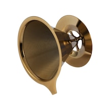 Metabagua 2x Çift Duvar Paslanmaz Çelik Titanyum Altın Bardak Standı Ve Saplı Kahve Damlatıcı Filtre Üzerine Dökün Jtnqvt Altın