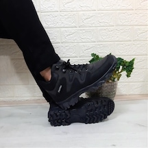 Sky Blue Siyah 0050 Fermuarlı Bağacaklı Kaymaz Erkek Bot 001