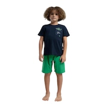 Rolypoly Erkek Çocuk Pamuk Pijama Takımı Rp3577-2 Lacivert Çok Renkli 4 - 5 Yaş