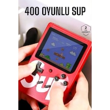 Taşınabilir El Atarisi Sup 400 Oyunlu Mini Oyun Konsolu Mh-hs7790-6606 Kırmızı