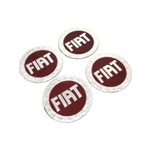 Fiat Alüminyum Yapıştırma Jant Göbeği Kırmızı 4 Lü 90Mm (554091828)