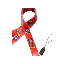 Mickey Mouse Kart Askı Ipi, Yaka Askı Ipi, Boyun Askı - 2 Cm